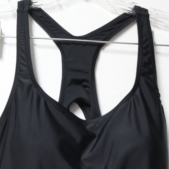 Attracosports black one piece swimsuit XL NWT Beach - Picture 2 of 7
